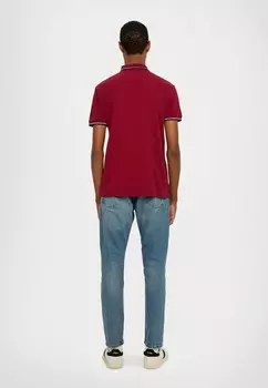 Поло CUSTOM SLIM FIT MESH POLO SHIRT Ralph Lauren, темно-красный