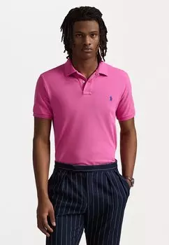 Поло CUSTOM SLIM FIT MESH POLO SHIRT Polo Ralph Lauren, фуксия