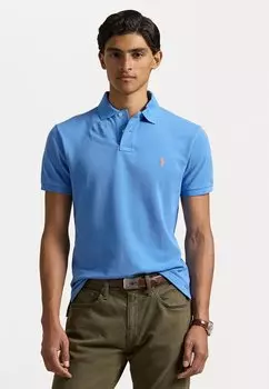 Поло CUSTOM SLIM FIT MESH POLO SHIRT Polo Ralph Lauren, синий