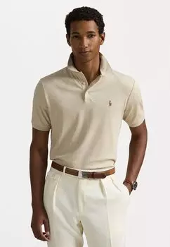Поло CUSTOM SLIM FIT SOFT COTTON POLO SHIRT Polo Ralph Lauren, серый