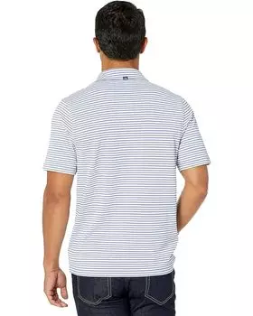 Поло Cutter & Buck Virtue Eco Pique Stripe Recycled Polo, цвет Hyacinth