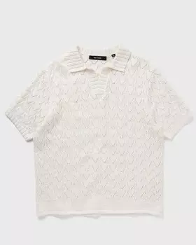 Поло Daily Paper Yinka Relaxed Knit Ss Polo, белый