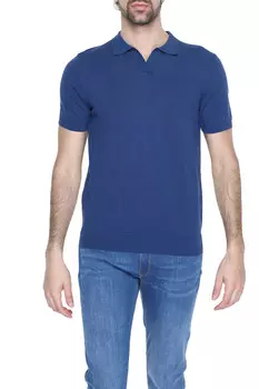 Поло Diktat однотонное, синий