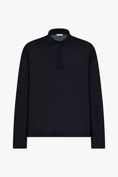 Поло Djon из шерсти The Row, синий