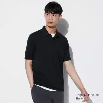 Поло DRY-EX UNIQLO, черный