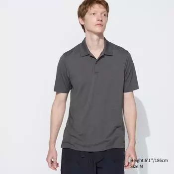 Поло DRY-EX UNIQLO, серый