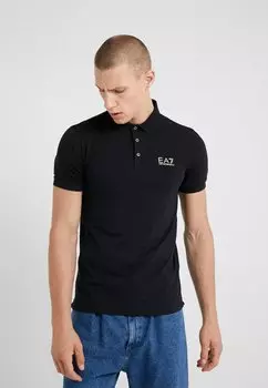 Поло EA7 Emporio Armani, черный