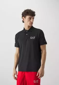Поло EA7 Emporio Armani, черный
