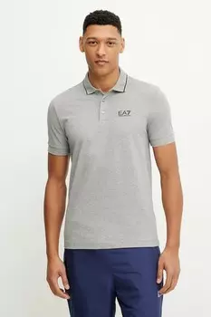 Поло Ea7 Emporio Armani, серый
