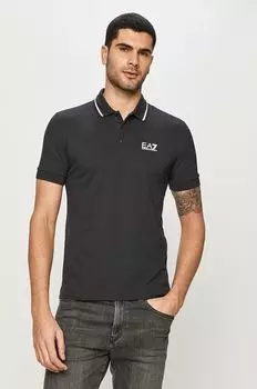 Поло EA7 Emporio Armani, темно-синий