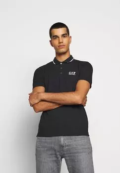Поло EA7 Emporio Armani, темно-синий