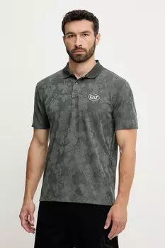Поло Ea7 Emporio Armani, зеленый