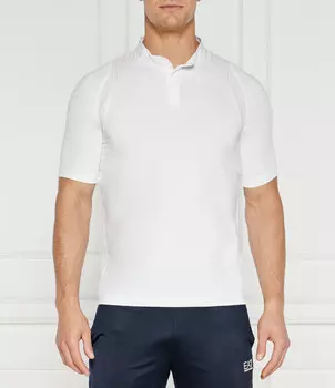 Поло EA7 Regular Fit, белый