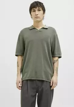 Поло EINFARBIG Jack & Jones, зеленый