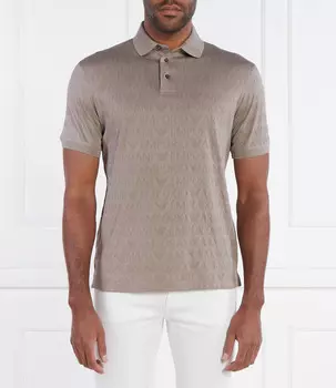 Поло Emporio Armani Regular Fit, бежевый