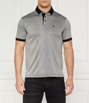 Поло Emporio Armani Regular Fit, черный
