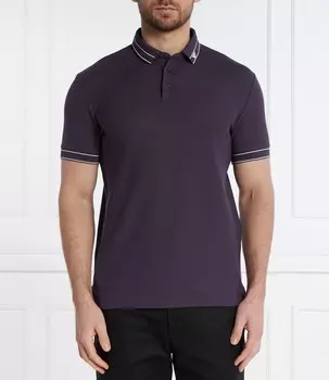 Поло Emporio Armani Regular Fit, фиолетовый