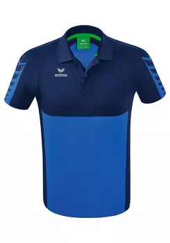 Поло erima Six Wings, цвет new royal/new navy