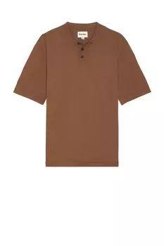 Поло essential trim с коротким рукавом Rhythm, коричневый