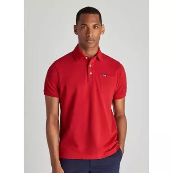 Поло Faonnable Basic Pocket, красный