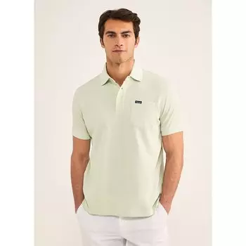 Поло Faonnable Basic Pocket, зеленый