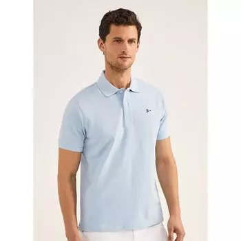 Поло Faonnable Pique Flag, синий