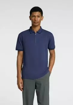Поло FAVE NOOS Selected Homme, синий