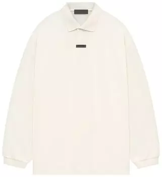 Поло Fear of God Essentials Pique Long-Sleeve Polo 'Shell', кремовый