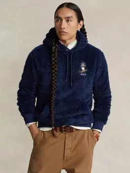 Polo Флисовая толстовка Polo с медвежьим ворсом Ralph Lauren, темно-синий
