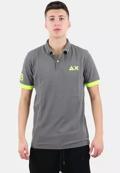 Поло Fluo Sun68, серый