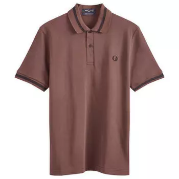 Поло Fred Perry Original Single Tipped Polo, цвет Brick & Black