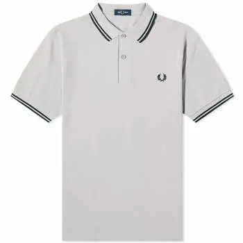 Поло Fred Perry Twin Tipped, цвет Limestone & Black