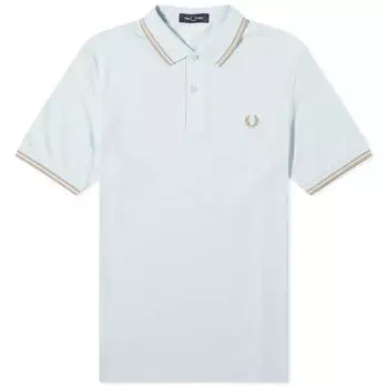 Поло Fred Perry Twin Tipped Polo, цвет Light Ice & Warm Grey
