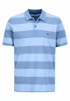 Поло FYNCH HATTON Polo, Two Tone Stripes, цвет Light sky