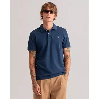 Поло Gant Piqu Original Rugger, синий