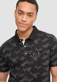 Поло Geomtrico INSIDE, черный