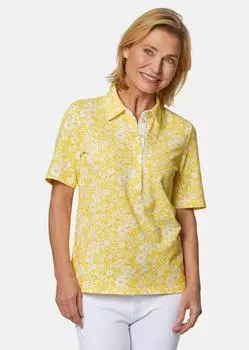 Поло GOLDNER Druck, цвет margerite/wei