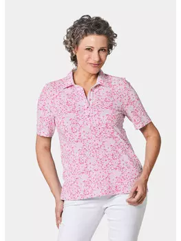 Поло GOLDNER Druck, цвет pink/wei