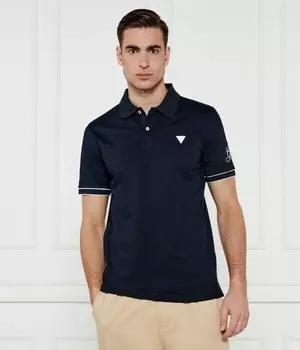 Поло Guess Jeans Lyle Slim Fit, синий