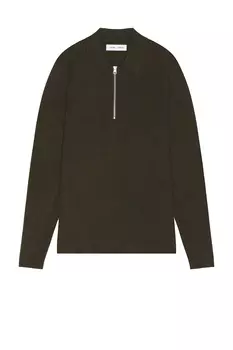 Поло guna с застежкой-молнией на половину длины Samsoe Samsoe, цвет forest night