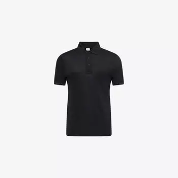 Поло Gymshark с вышитым логотипом из хлопковой смесовой ткани, черный