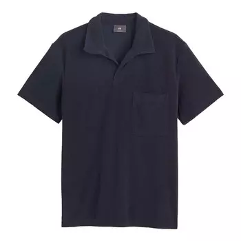 Поло H&M Regular Fit Terry, темно-синий