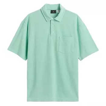 Поло H&amp;M Relaxed Fit Terry, мятно-зеленый
