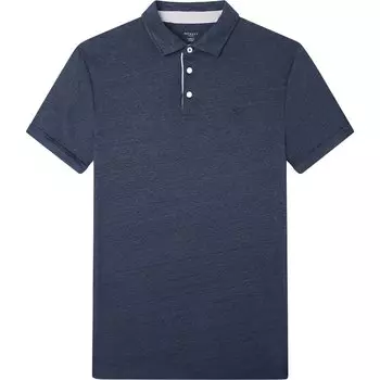 Поло Hackett Linen Soft Trim, синий