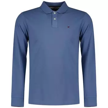 Поло Hackett Logo Slim Fit, синий