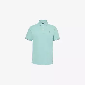 Поло Hackett с коротким рукавом из хлопка-пике с вышитым логотипом, зеленый