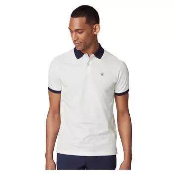 Поло Hackett Selvedge Placket, белый