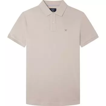 Поло Hackett Slim Fit Logo, бежевый