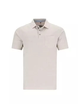 Поло hajo Stay Fresh, серо-коричневый