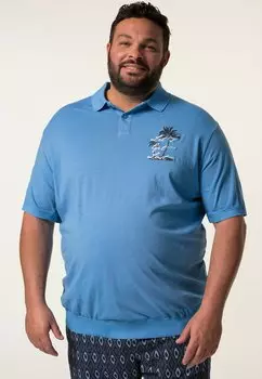 Поло HALBARM, BAUCHFIT, VINTAGE LOOK Men Plus, светло-голубой